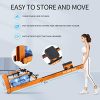 Fitness Rowing Machines for Home Use Water Resistance Wood