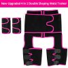 Waist and Thigh Trainer for Women 4-in-1 Zipper Waist Trimmer