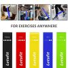 Letsfit Resistance Loop Exercise Bands with Instruction Guide and Carry Bag