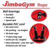 JimboGym Speed Jump Rope, Adjustable - for Adults and Kids