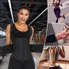 FeelinGirl Women's Latex Underbust Training Cincher Workout Waist