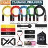 Resistance Bands Set, Including 5 Stackable Exercise Bands
