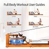 Fitness Routine with RUNOW Wooden Water Rower – Home Gym Essential for Full-Body Workout
