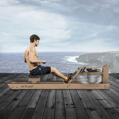 Mr. Rudolf Water Rowing Machine with Bluetooth Monitor