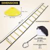 Juvale Speed and Agility Ladder Training Set with 6 Cones