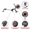 Sunny Health & Fitness Air Plus Magnetic Resistance Rowing Machine