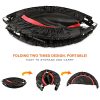 ANCHEER Foldable 40" Mini Trampoline Rebounder with Adjustable Legs