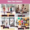 Goplus 31" Aerobic Exercise Stepper Deck, 4” 6” 8”Levels Height