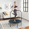 SONGMICS 40 Inches Mini Fitness Trampoline, Handrail
