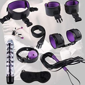 14HAO Purple 11-Piece Gift Yoga Exercise Rope Safe