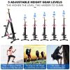 2-in-1 Resistance Vertical Climber Magnetic Exercise Bike: Your Complete Home Gym Solution in Pink