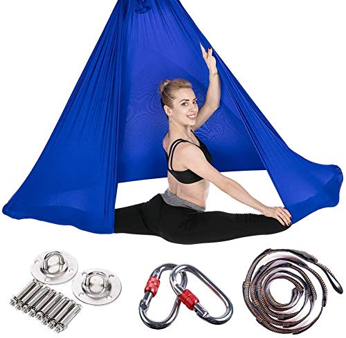 JIALFA Aerial Yoga Hammock Set,Premium Silk Yoga Swing
