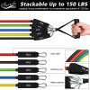 Resistance Bands Set 13pcs, Workout Bands Recredo