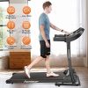 Portable Electric Folding Treadmill, Famistar Motorized Running Jogging Machine