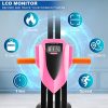 2-in-1 Resistance Vertical Climber Magnetic Exercise Bike: Your Complete Home Gym Solution in Pink