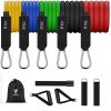 Whatafit 11pc Exercise Bands, Resistance Band Set