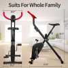 pooboo Foldable Exercise Bike with LCD Display Stationary Bike