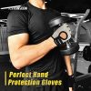 Breathable Workout Gloves, Knuckle Weight Lifting Fingerless
