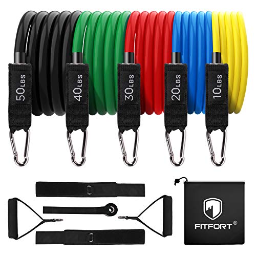 FITFORT Exercise Bands Workout Bands - Up to 150lb