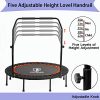 Outroad 40inch Foldable Mini Trampoline, Fitness Rebounder