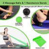 6 in 1 Premium Massage Foam Roller Kit 18" Large Foam Roller