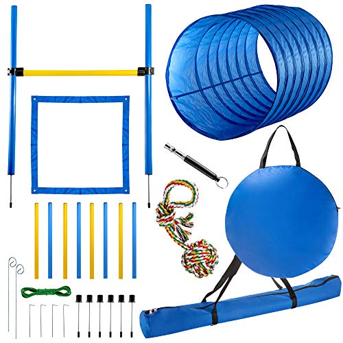 CHEERING PET Dog Agility Equipment, 28 Piece Dog Obstacle