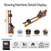 Fitness Routine with RUNOW Wooden Water Rower – Home Gym Essential for Full-Body Workout