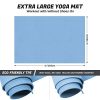 Odoland Large Yoga Mat 72'' x 48'' (6'x4') x6mm for Pilates Stretching