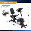 Marcy Regenerating Recumbent Exercise Bike with Adjustable Seat