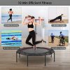 GARTIO 50" Exercise Trampoline Rebounder, Portable & Foldable Silent