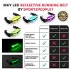 LED Reflective Running Belt Pouch - Stay Safe, Stay Visibl