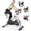 SNODE Indoor Exercise bike Stationary - Cycling Bike With Tablet Holder