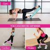Te-Rich Resistance Bands for Legs and Butt, Fabric Workout Loop Bands
