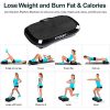 FITQUIET Vibration Plate Exercise Machine with Loop Resistance Bands – Whole Body Vibration Fitness Platform for Weight Loss & Muscle Toning