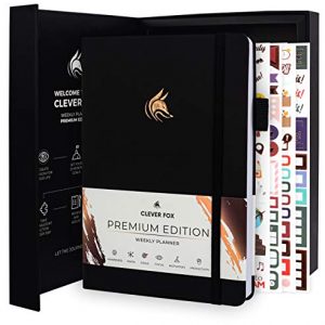 Clever Fox Planner Premium Edition - Luxurious Weekly & Monthly Planner