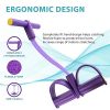 VISOFO Pedal Resistance Band, 4-Tube Natural Latex Yoga Pedal