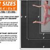 Large Exercise Mat 6'x4'x7mm Workout Mat for Home Gym
