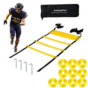21ft Adjustable Agility Ladder & Speed Footwork Cones Training Set