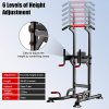 WEALLNERSSE Power Tower Workout Dip Station Adjustable