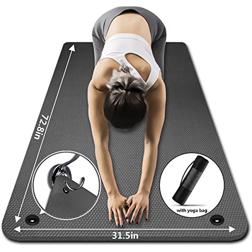 Extra Wide and Extra Thick Non Slip Exercise & Fitness Yoga Mat