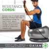 Gaiam Balance Ball, Base, Resistance Band Kit