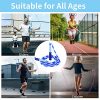 Jump Rope, Adjustable Length Tangle-Free Segmented Soft Rope