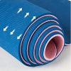 Non-Slip Fitness Mat, TPE Foam Exercise Mat Ultra-Thick
