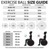 BST POWER Exercise Ball, 45-85cm Extra Thick Yoga Ball Chair