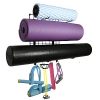 Yoga Mat Rack Wall Mount Foam Rollers Holder Free Adjustment