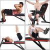Adjustable Weight Bench, Utility Barbell Lifting Press