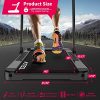 Murtisol 2 in 1 Folding Treadmill, 1.5HP Under Desk Electric Treadmill