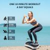 ZELUS Vibration Plate Exercise Machine with Resistance Bands
