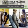Gaiam Yoga Mat Folding Travel Fitness & Exercise Mat