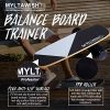 MYLTAWISH Wooden Balance Board Trainer - Wobble Balance Board